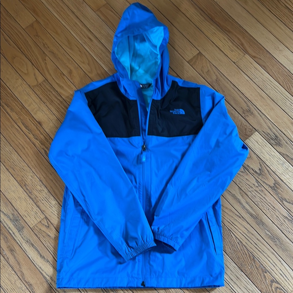 The North Face Blue and Black Windbreaker Jacket